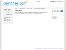 Tablet Screenshot of cdejonge.com